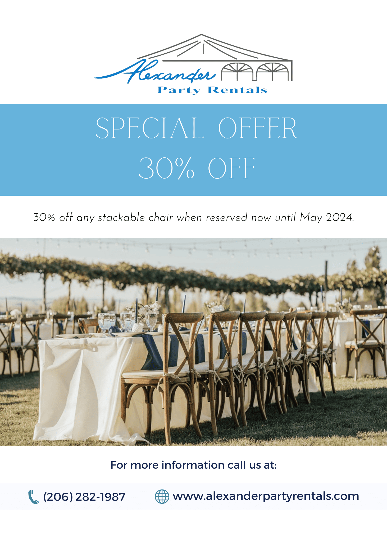 Announcements Alexander Party Rentals