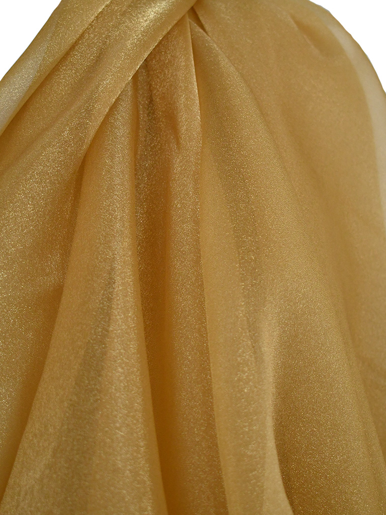 sparkle organza antique gold